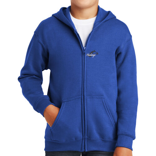 MVES - Youth Heavy Blend ™ Full Zip Hooded Sweatshirt Thumbnail